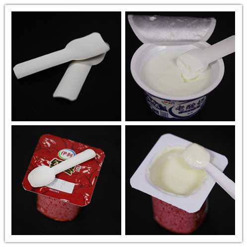 170 Min Disposable Cutlery Making Machine-Document van de Yoghurtstukken Lepel die Machine maken